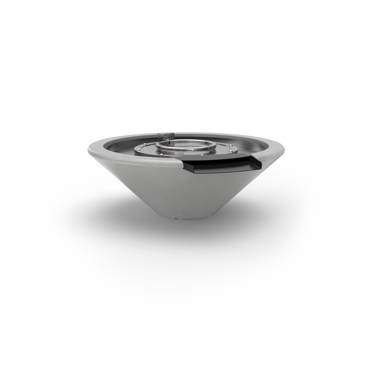 Fire Water Bowl Essex 30in Concrete Stone Grey