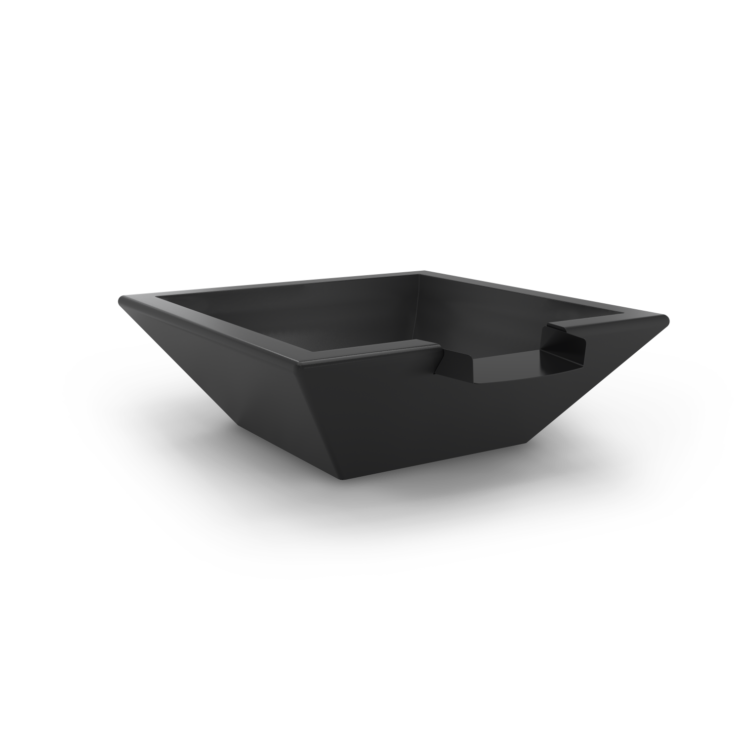 Water Bowl Corinthian Concrete Ebony