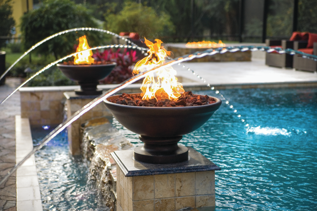 11 Beauty FireBowl Banded Rim Pedestal