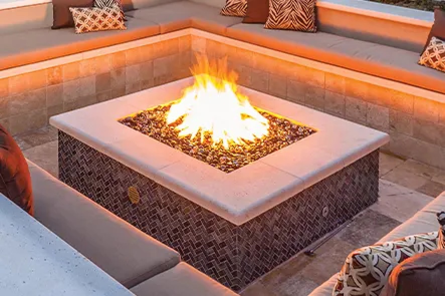 horizontal fire pit