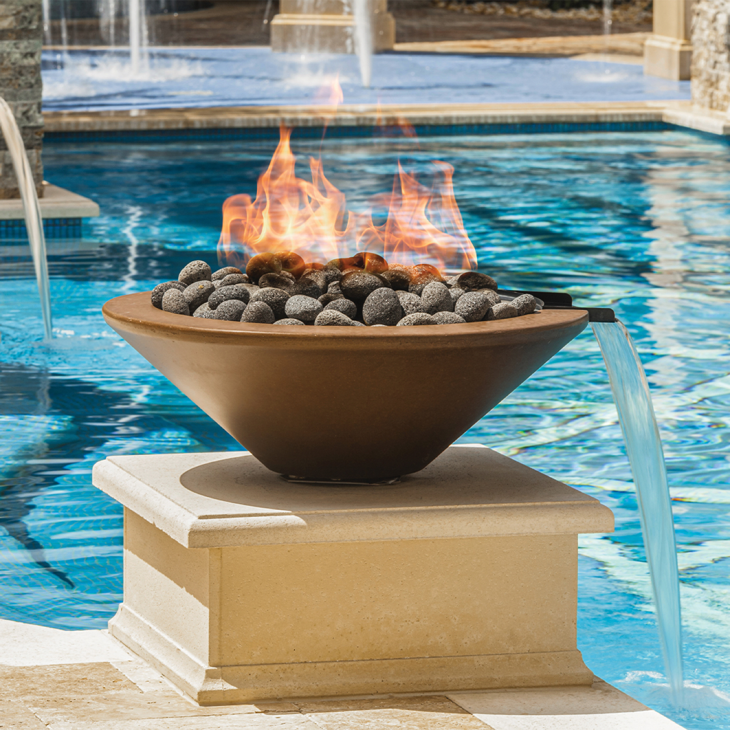 Fire and Water Fountain Bowls Grand Effects